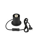 SLV Bordlampe VARYT rund, uden sk�rm E14, sort d�mpbar