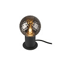 SLV Bordlampe VARYT rund, uden sk�rm E14, sort d�mpbar