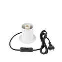 SLV Bordlampe VARYT rund, uden sk�rm E14, hvid d�mpbar