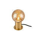 SLV Bordlampe VARYT rund, uden sk�rm E14, messing d�mpbar