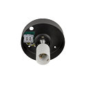 SLV Loftlampe SUN 30 rund E27 IP20, sort d�mpbar