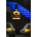 Segula Filament Globe lyskilde FLOATIG GLOBE 150 TWISTED - SMOKEY GREY - PHASE G150 opal E27 6W 230lm 1900K 330� d�mpbar