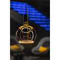 Segula LED lyskilde FLOATING GLOBE 200 - SMOKEY BLACK- PHASE G200 mat E27 6W 300lm 1900K 330� d�mpbar
