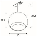 SLV 1-faset spot LIGHT EYE� 150 svingbar, drejelig GU10 IP20, hvid d�mpbar