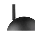 SLV 3-phase spot LIGHT EYE� 150 swivelling, rotatable, ball shaped GU10 IP20, black matt dimmable