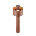 SLV outdoor floor lamp PHOTONI CYL POLE 75 cylindrical, impact resistant E27 IP65, rust dimmable