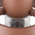 SLV socket luminaire PHOTONI CYL POLE 45 cylindrical, impact resistant E27 IP65, rust dimmable