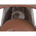 SLV outdoor wall luminaire PHOTONI CYL cylindrical, half round E27 IP65, rust dimmable