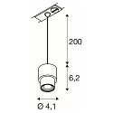 1-faset pendul PURI 2.0 BASIC GU10 IP20