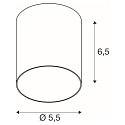 SLV Lampesk�rm PURI 2.0 - TUBE cylindrisk, hvid