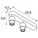 V�g- og Loftlampe PURI 2.0 BASIC ASYM rund, asymmetrisk GU10 IP20, hvid d�mpbar