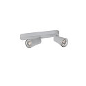 SLV wall and ceiling luminaire PURI 2.0 - CONE 2 flames, asymmetrical GU10 IP20, grey dimmable