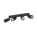 SLV V�g- og Loftlampe PURI 2.0 - TUBE 4-flammer, lang GU10 IP20, sort d�mpbar