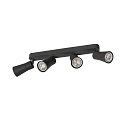 SLV V�g- og Loftlampe PURI 2.0 - CONE 4-flammer, lang GU10 IP20, sort d�mpbar