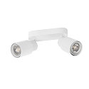 SLV V�g- og Loftlampe PURI 2.0 - TUBE 2-flammer, lang GU10 IP20, hvid d�mpbar