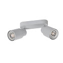 SLV V�g- og Loftlampe PURI 2.0 - TUBE 2-flammer, lang GU10 IP20, gr� d�mpbar
