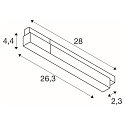 SLV LED driver 48V SYSTEM INTRACK DALI styrbar, Casambi, sort