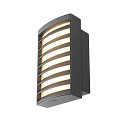 SLV Udend�rs wall luminaire RASTERLYS WL firkantet, med diffuser, havluftbestandig, buet IP65, antracit d�mpbar