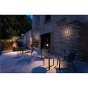 SLV Udend�rs wall luminaire RASTERLYS WL firkantet, med diffuser, havluftbestandig, buet IP65, antracit d�mpbar