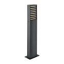 SLV Udend�rs stativlampe RASTERLYS POLE 70 firkantet, med diffuser, havluftbestandig, buet IP65, antracit d�mpbar