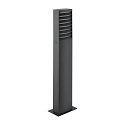 SLV Udend�rs stativlampe RASTERLYS POLE 70 firkantet, med diffuser, havluftbestandig, buet IP65, antracit d�mpbar