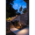 SLV Udend�rs stativlampe RASTERLYS POLE 70 firkantet, med diffuser, havluftbestandig, buet IP65, antracit d�mpbar