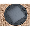SLV solar floor lamp ADEGAN IP65, brown dimmable
