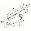 SLV 1-faset spot GRIP! S PHASE svingbar, til VDU-arbejdsstation IP20, guld d�mpbar