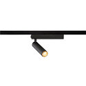 SLV 1-faset spot GRIP! S PHASE DTW svingbar, til VDU-arbejdsstation, Dim-To-Warm IP20, sort d�mpbar
