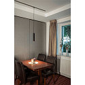 SLV 1-phase pendant luminaire GRIP! L GU10 GU10 IP20, black dimmable