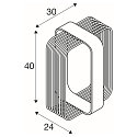 SLV Udend�rs stativlampe GRID CUBE, antracit, sort 