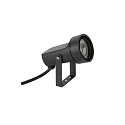 SLV gorund spike luminaire SYNA SHADE round, tiltable GU10 IP65, black dimmable