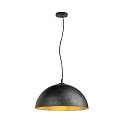 Pendel FORCHINI 50 down, halvrund E27 IP20, sort mat d�mpbar