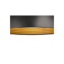 SLV Pendel FORCHINI M 40 down, halvrund E27 IP20, sort mat d�mpbar