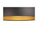 SLV Pendel FORCHINI M 50 down, halvrund E27 IP20, sort mat d�mpbar