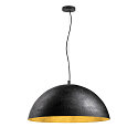 Pendel FORCHINI 70 down, halvrund E27 IP20, sort mat d�mpbar