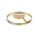 SLV V�g- og Loftlampe ONE PHASE �40CM up / down, CCT Switch, ringform IP20, messing satineret d�mpbar