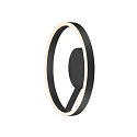 SLV V�g- og Loftlampe ONE PHASE � 40CM up / down, CCT Switch, ringform IP20, sort mat d�mpbar