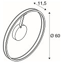 SLV V�g- og Loftlampe ONE PHASE �60CM up / down, CCT Switch, ringform IP20, messing satineret d�mpbar