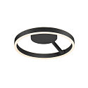 V�g- og Loftlampe ONE DALI �40CM up / down, DALI styrbar, CCT Switch, ringform IP20, sort d�mpbar