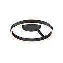 SLV V�g- og Loftlampe ONE DALI �40CM up / down, DALI styrbar, CCT Switch, ringform IP20, sort d�mpbar