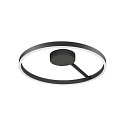 SLV V�g- og Loftlampe ONE DALI �60CM up / down, DALI styrbar, CCT Switch, ringform IP20, sort d�mpbar