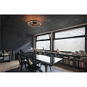 SLV V�g- og Loftlampe ONE DALI �60CM up / down, DALI styrbar, CCT Switch, ringform IP20, sort d�mpbar