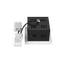 SLV ceiling recessed luminaire KADUX SINGLE 1 flame, DALI controllable, cardanic swivelling IP20, white dimmable