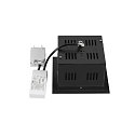 SLV ceiling recessed luminaire KADUX SINGLE 1 flame, DALI controllable, cardanic swivelling IP20, black dimmable