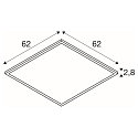 SLV Loftlampe PANEL C 625 DALI DALI styrbar, CCT Switch, UGR < 19 IP54 / IP20, d�mpbar