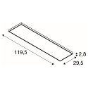 SLV Loftlampe PANEL C 1200/300 DALI DALI styrbar, CCT Switch, UGR < 19 IP54 / IP20, d�mpbar