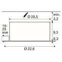 downlight DOWNLIGHT C 200 ON-OFF rigid, switchable, multipower, wired through IP54