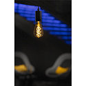 SLV Lyskilde Edison p�reformet ST64 FILAMENT CURLY GOLD omskiftelig ST64 klar E27 4W 250lm 1800K 325� CRI >80 