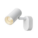 SLV V�g- og Loftlampe NOBLO� SINGLE PHASE DTW 1-flamme, rund, Dim-To-Warm IP20, hvid d�mpbar